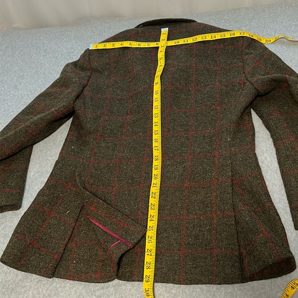 Devan Vincent Tweed Wool Sports Coat Jacket Blazer Medium Equestrian Safari Boho - Picture 7 of 13